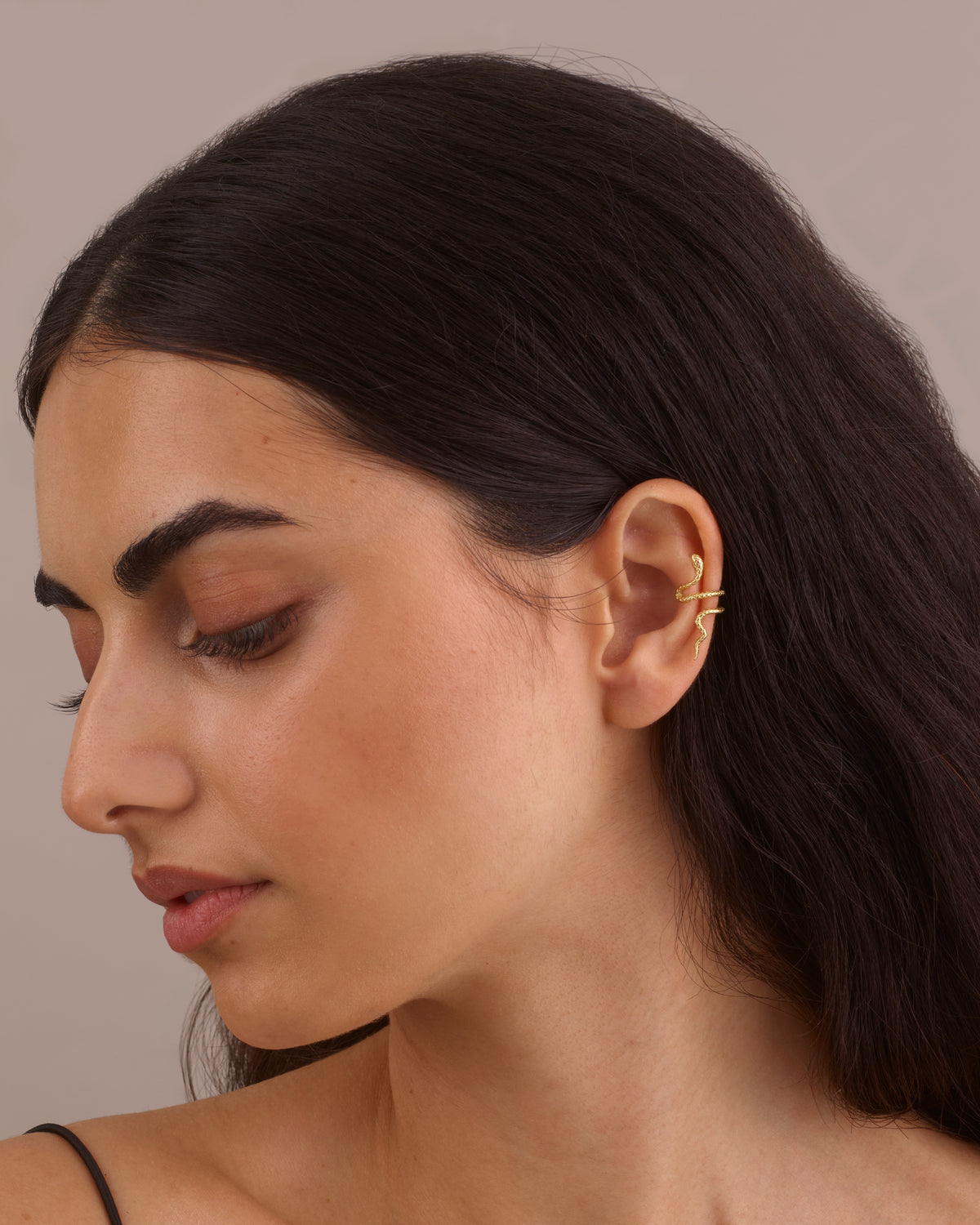 SNAKE GOLD EAR CUFF
