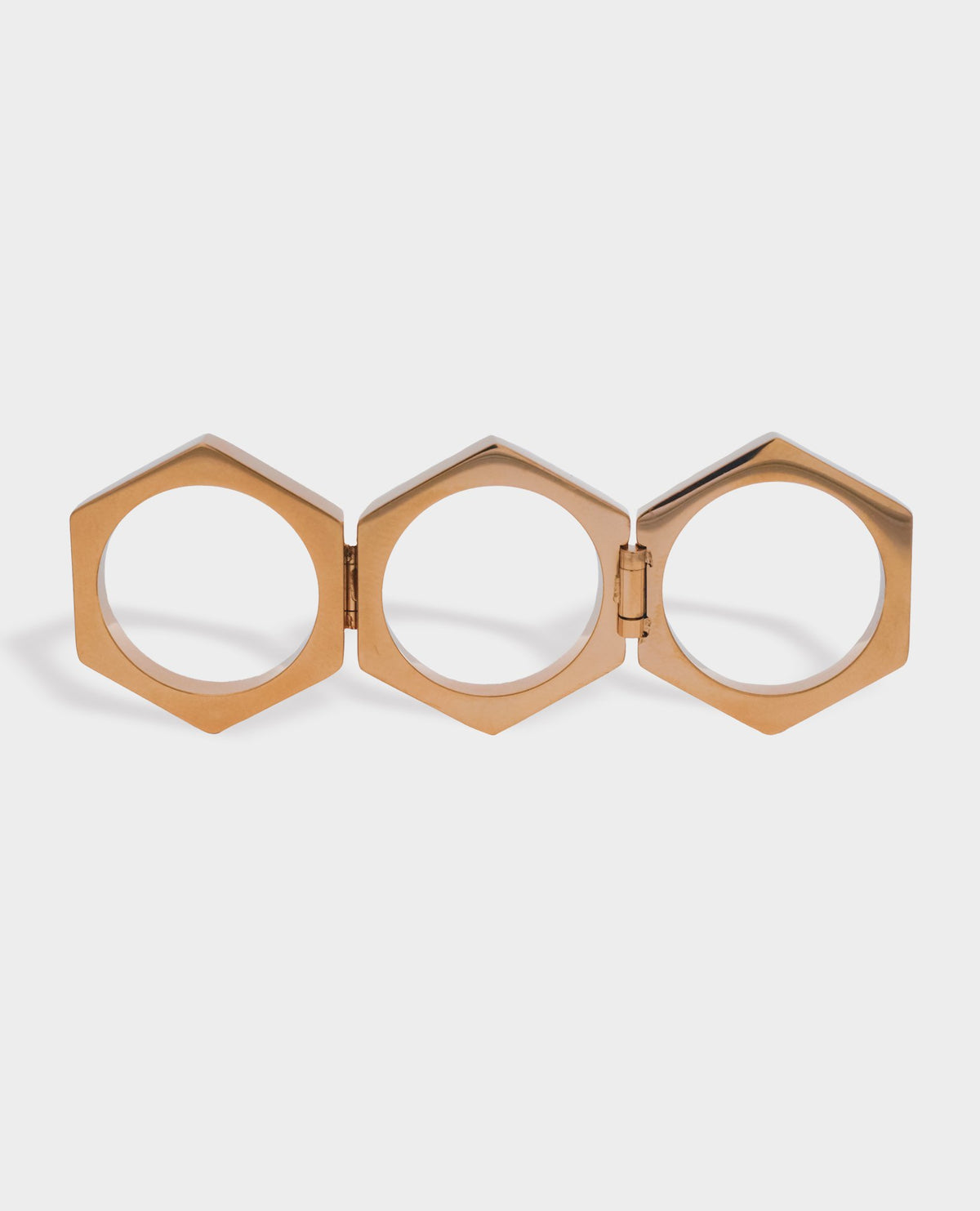 GEOMETRIC STACKED GOLD RING