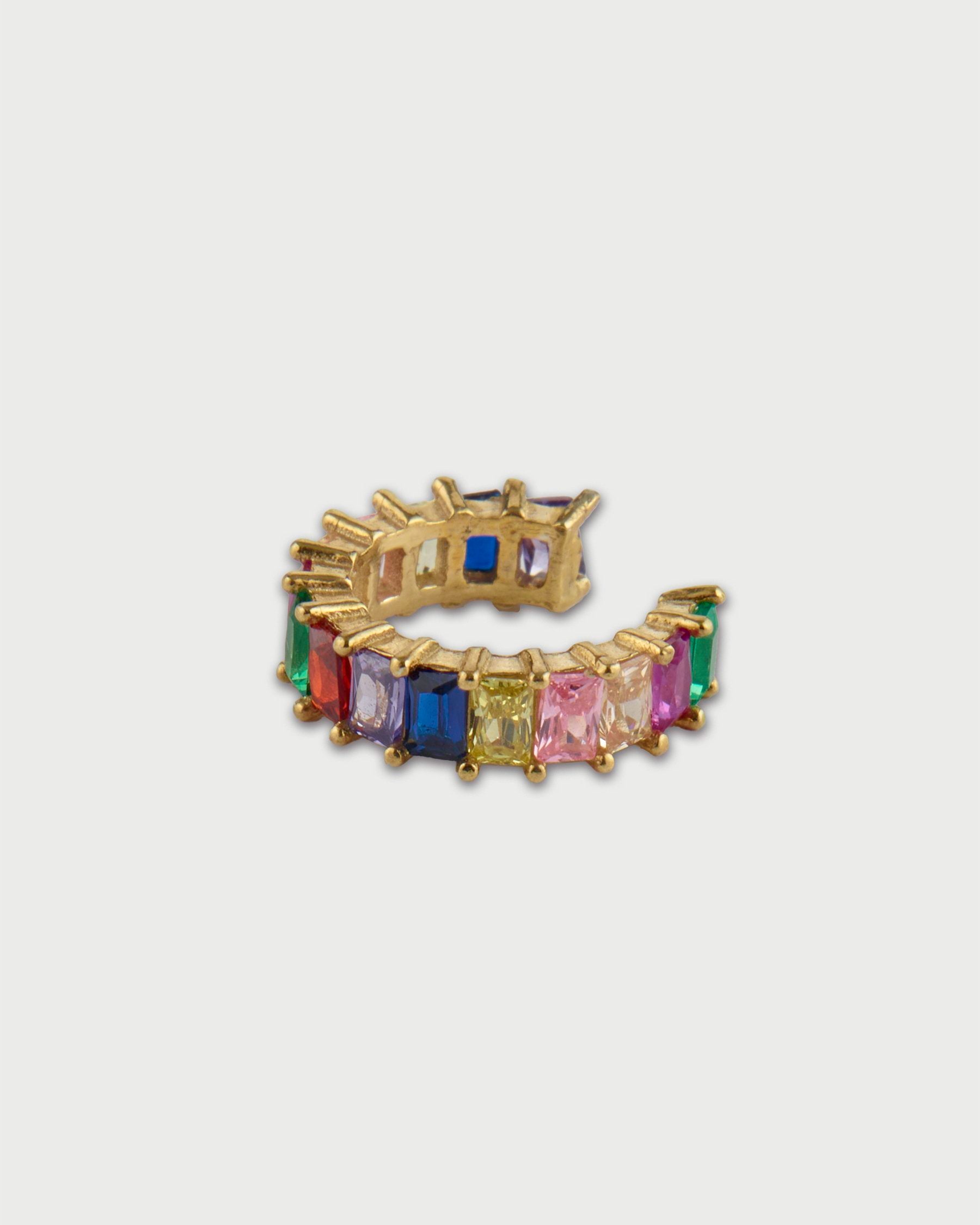 RAINBOW GOLD EAR CUFF
