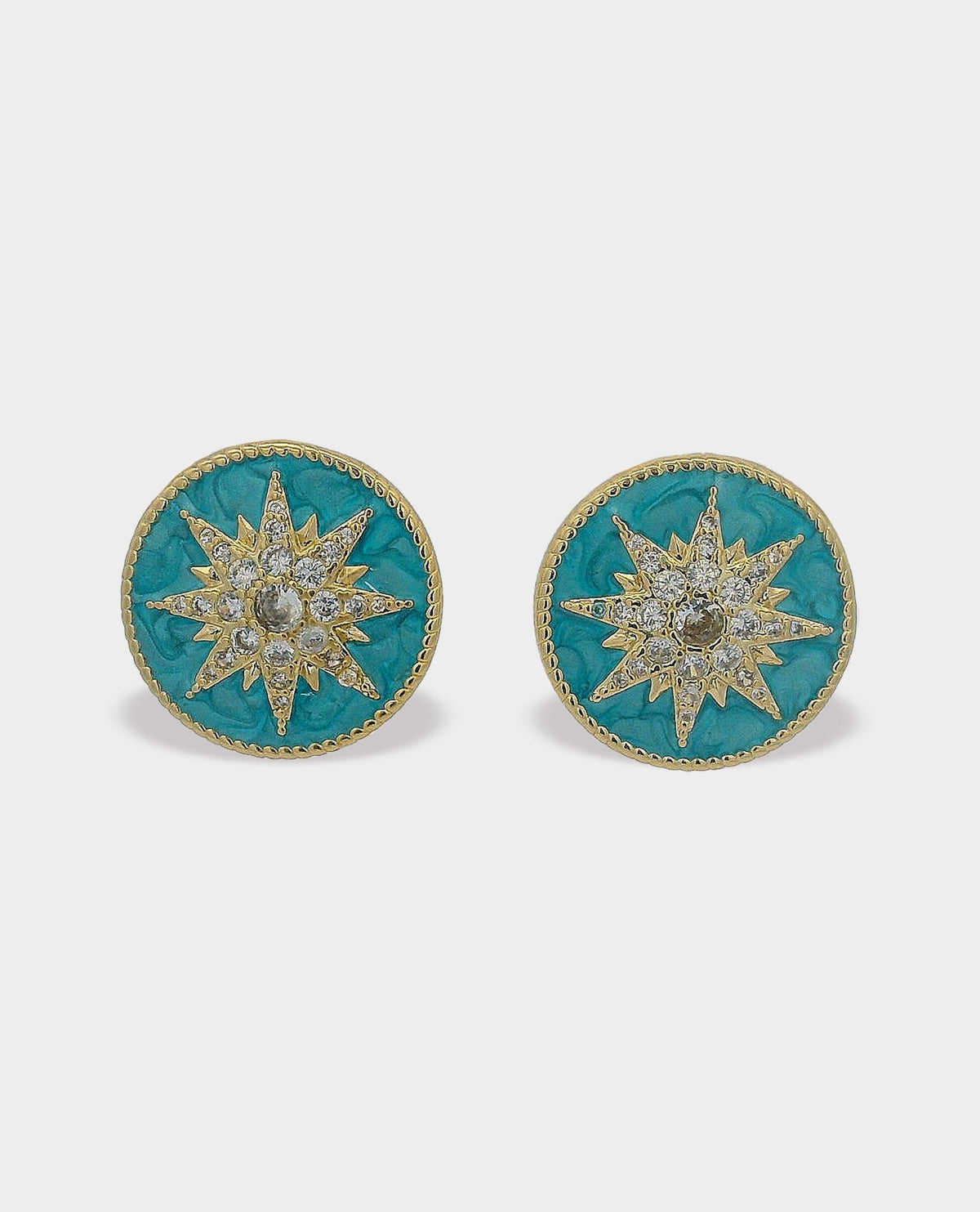 DESERT STAR STUD EARRINGS - TURQUOISE