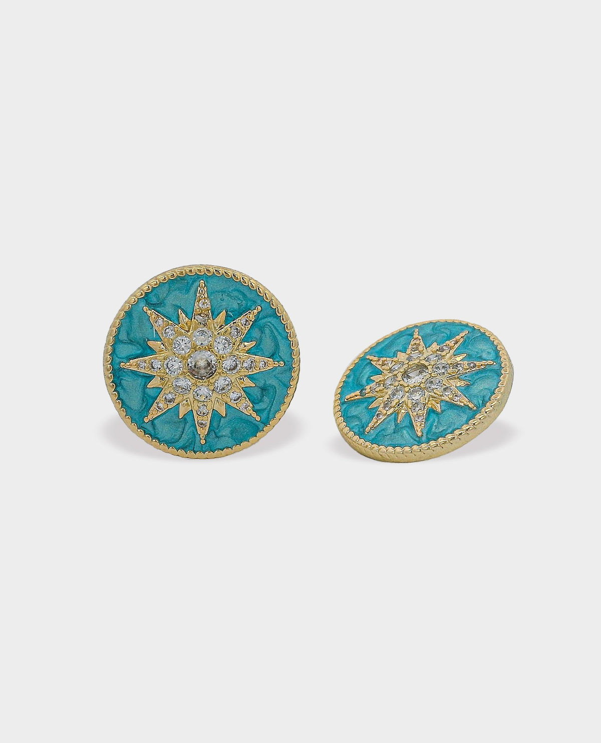 DESERT STAR STUD EARRINGS - TURQUOISE