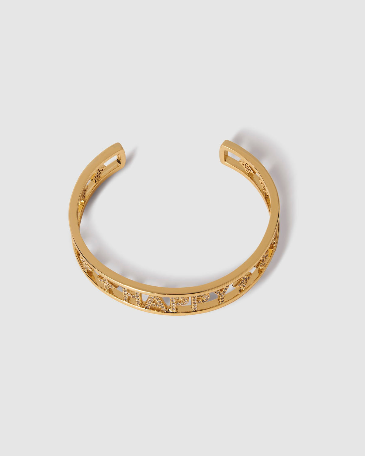 HAPPY GOLD CUFF BRACELET