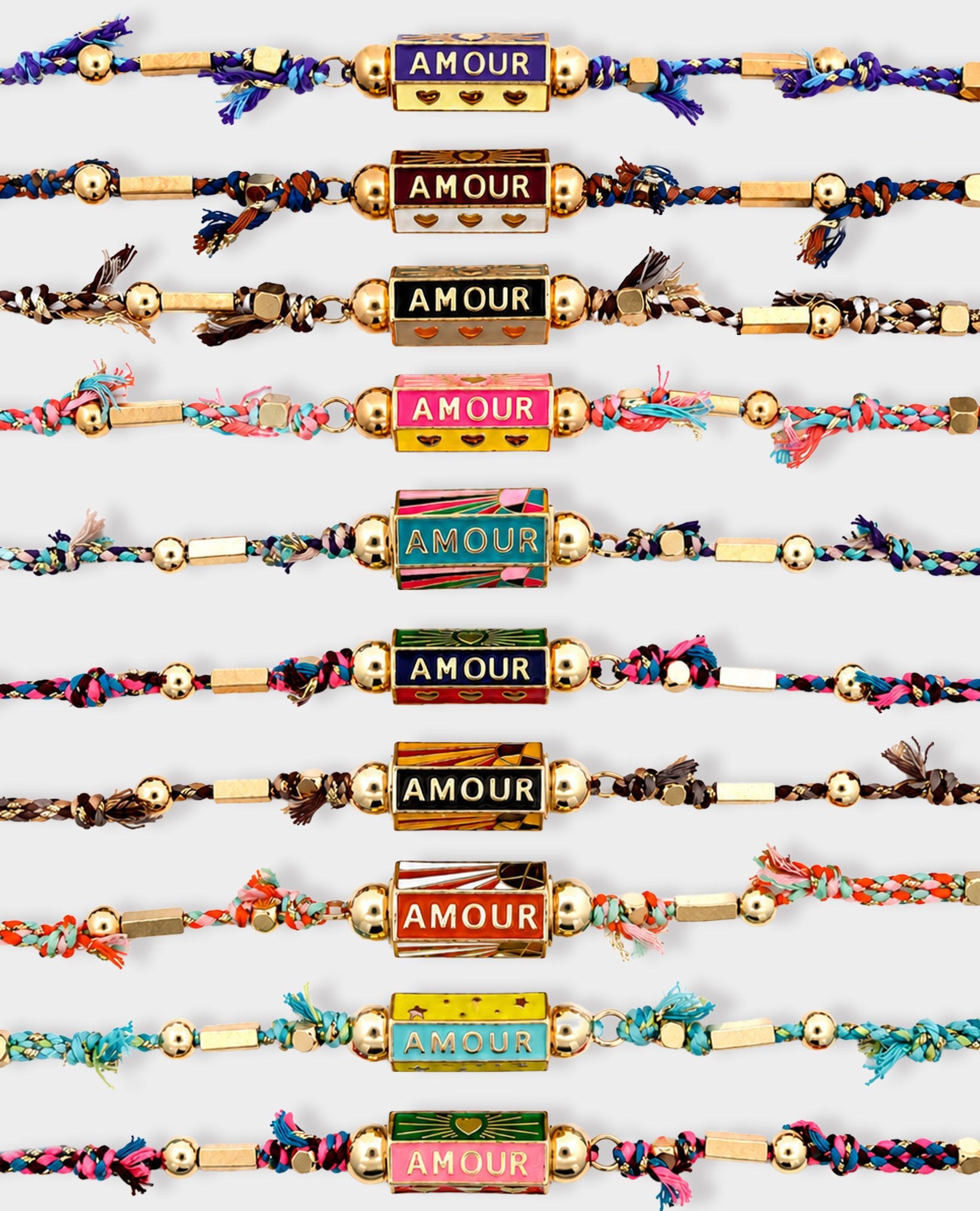 BOHEMIAN AMOUR CHARM BRACELET - CHARCOAL