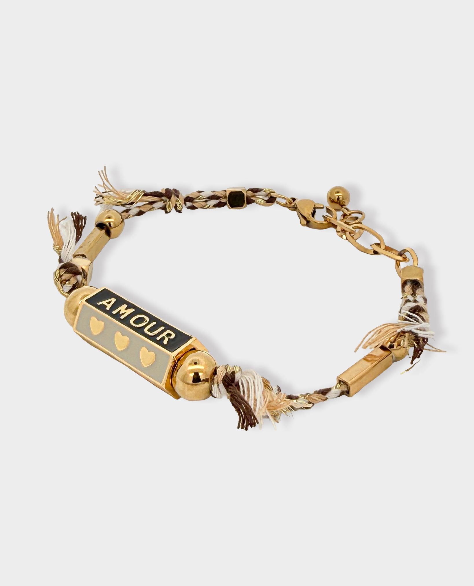 BOHEMIAN AMOUR CHARM BRACELET - CHARCOAL