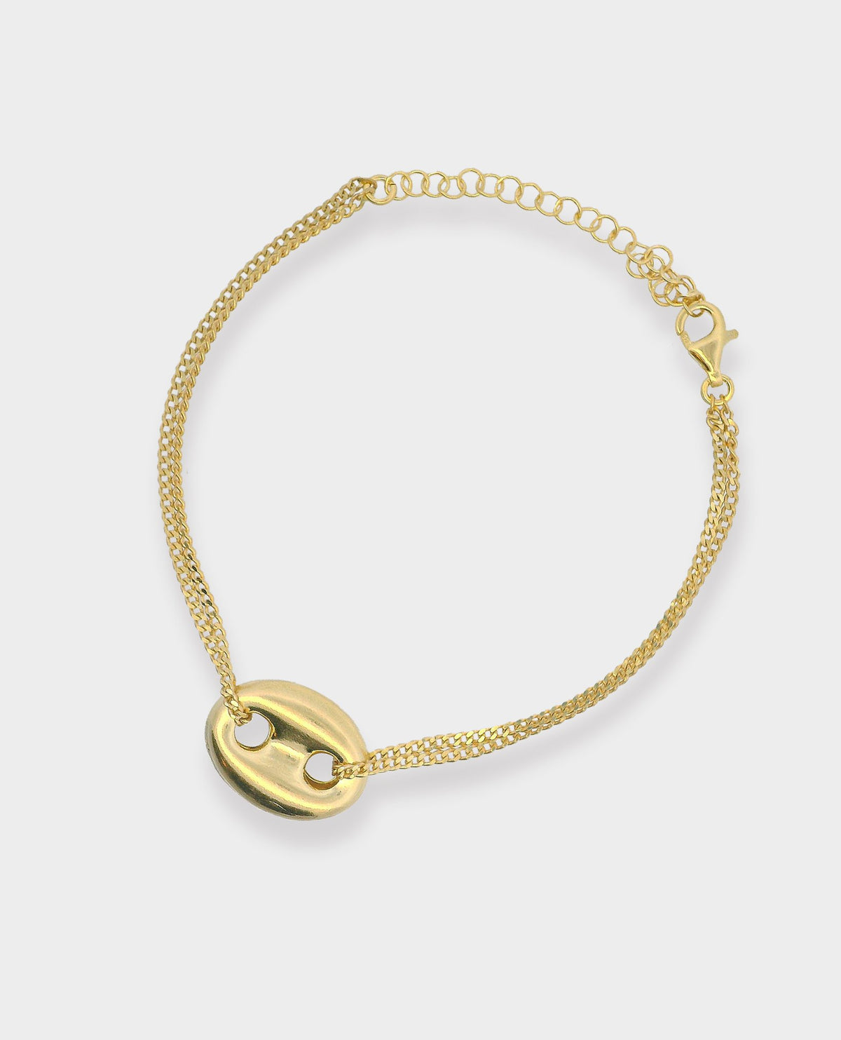 COFFEE BEAN GOLD BRACELET