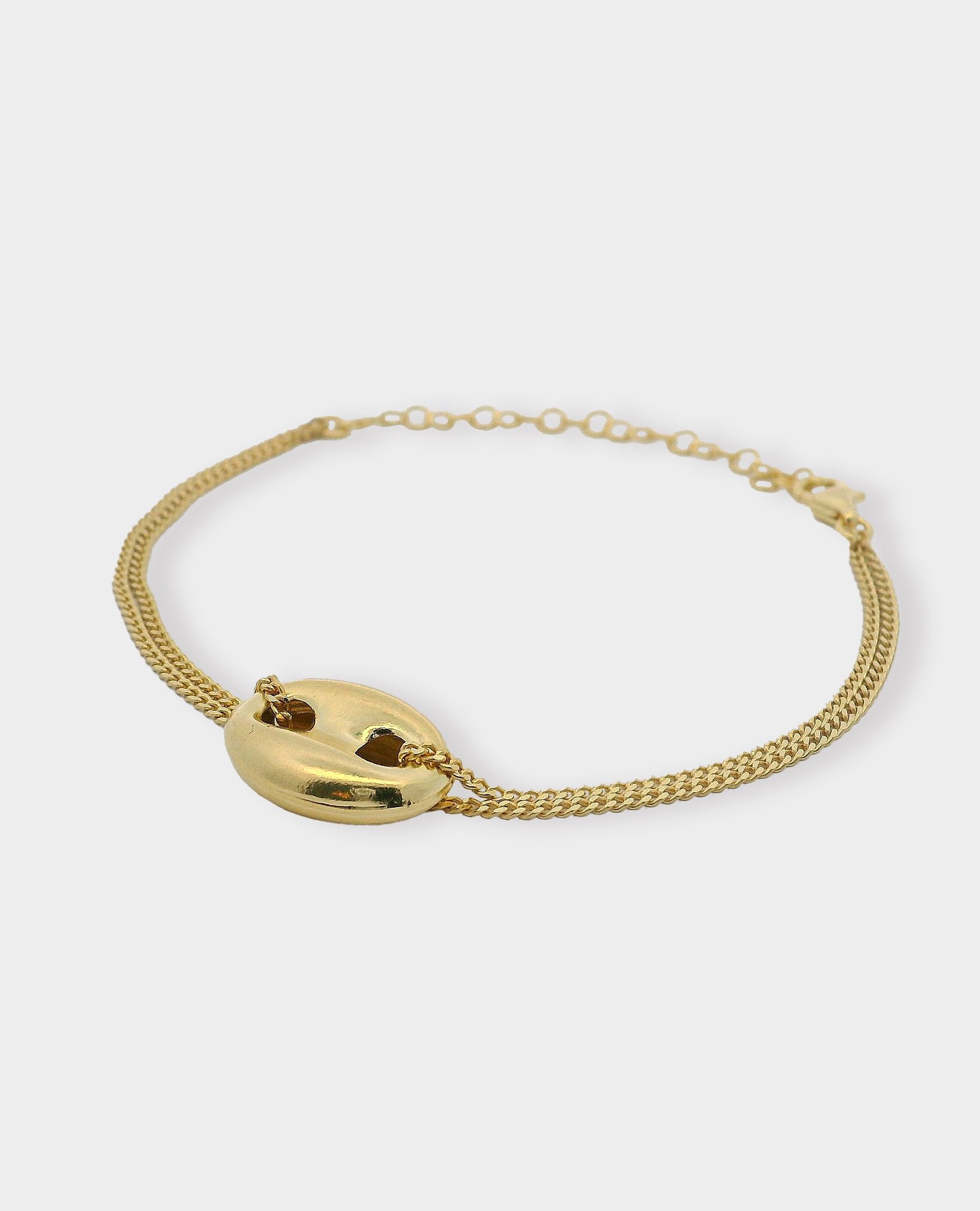 COFFEE BEAN GOLD BRACELET