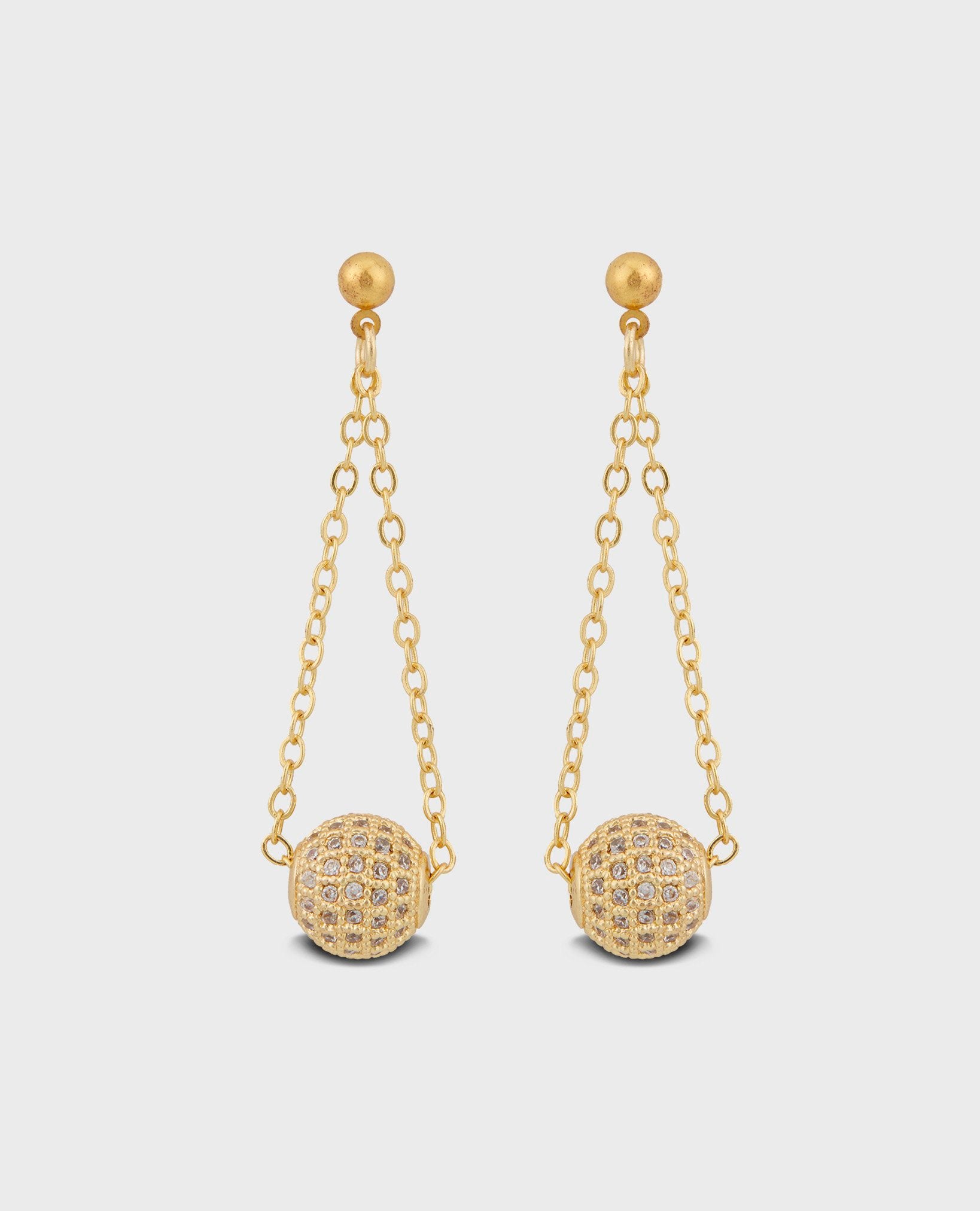 DISCO BALL DROP EARRINGS