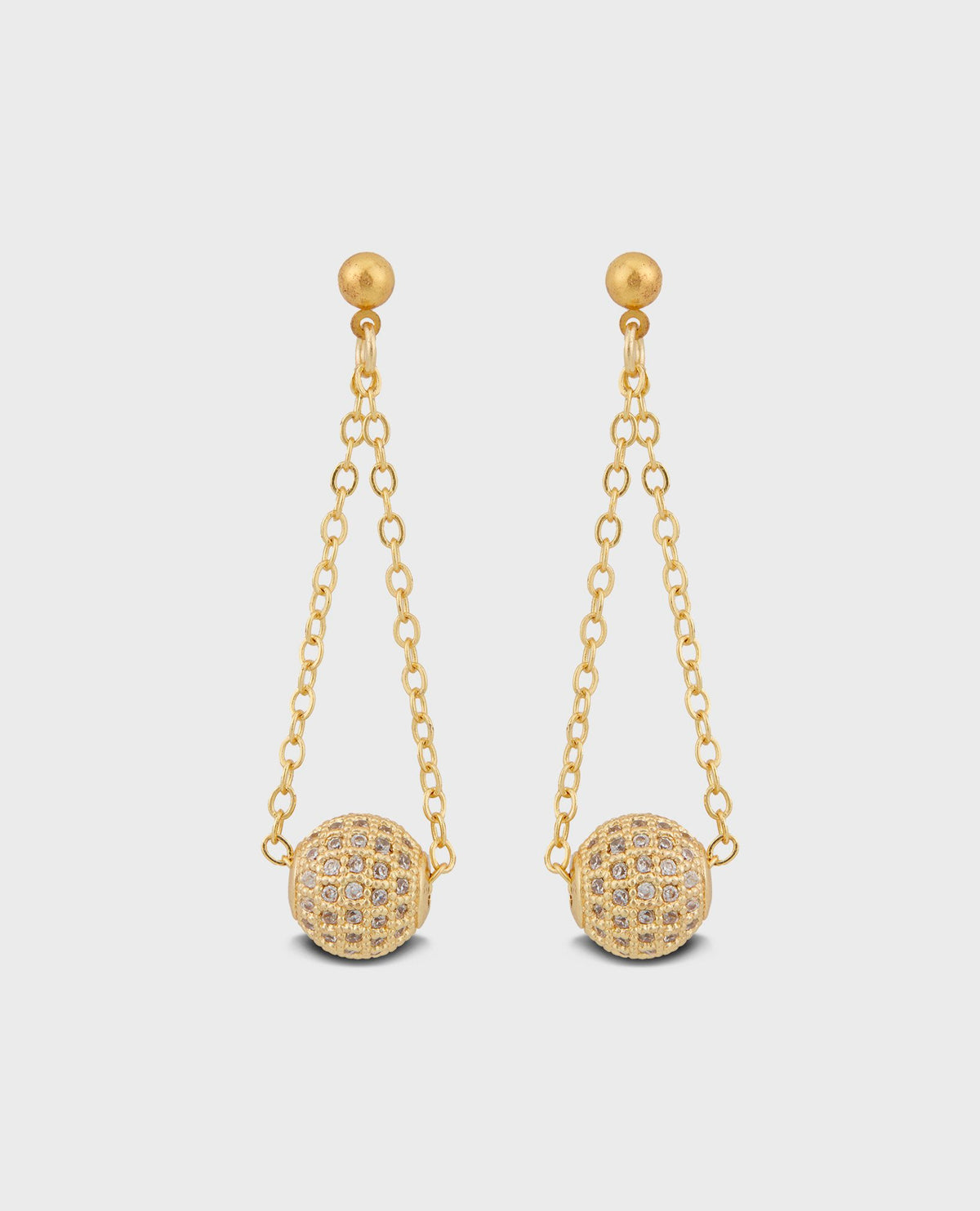 Disco Ball Drop Earrings