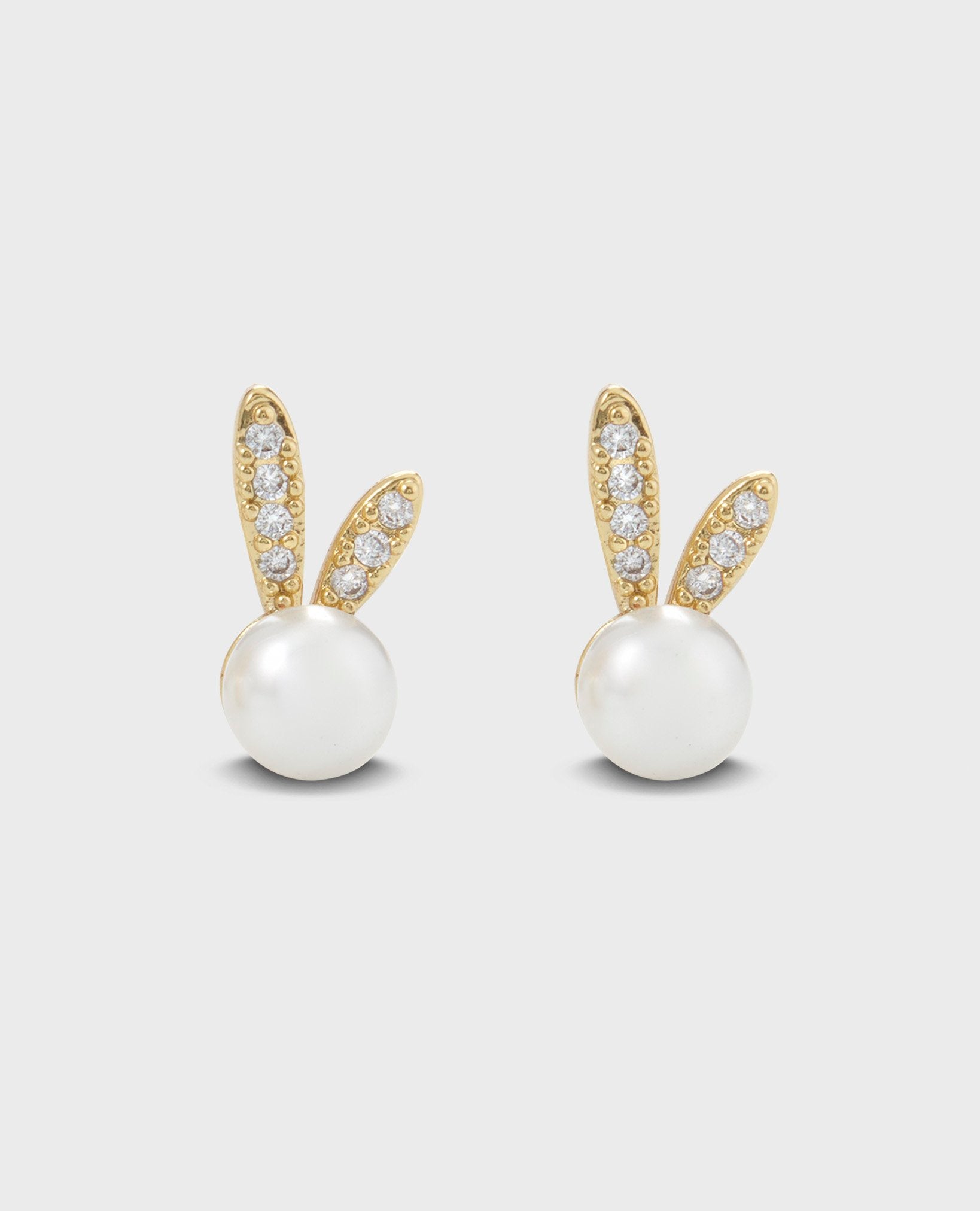 PEARL BUNNY EARRINGS