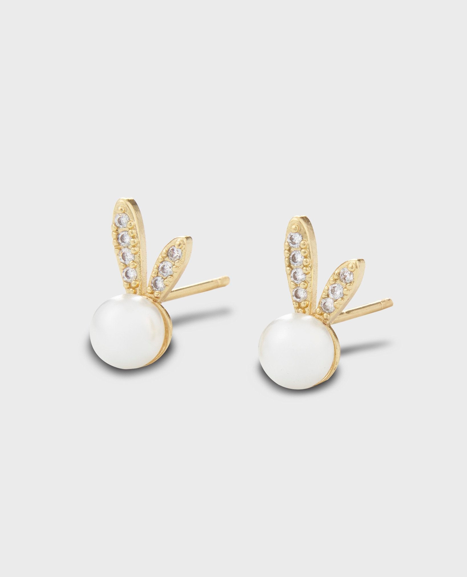 PEARL BUNNY EARRINGS