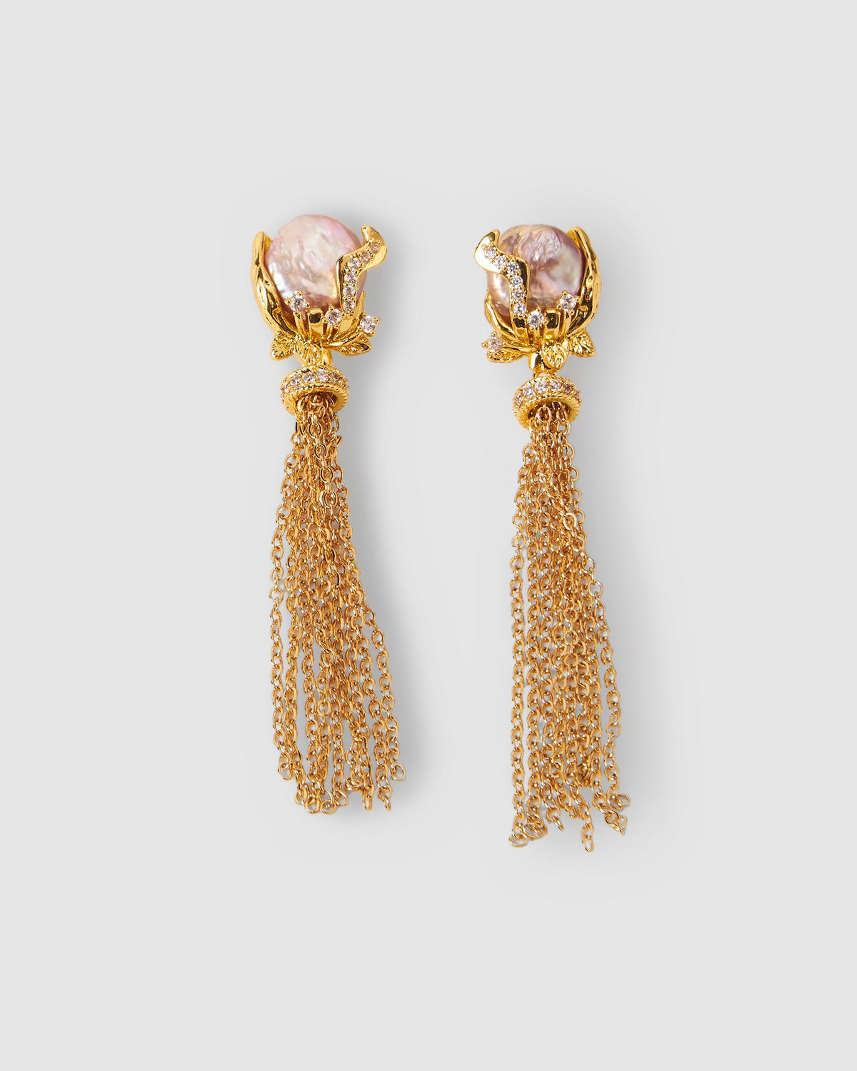 ORNATE PEARL DROP EARRINGS