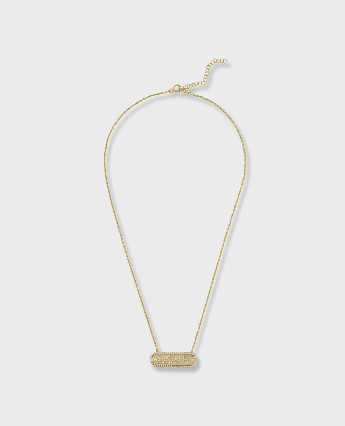 LOVE GOLD PENDANT NECKLACE