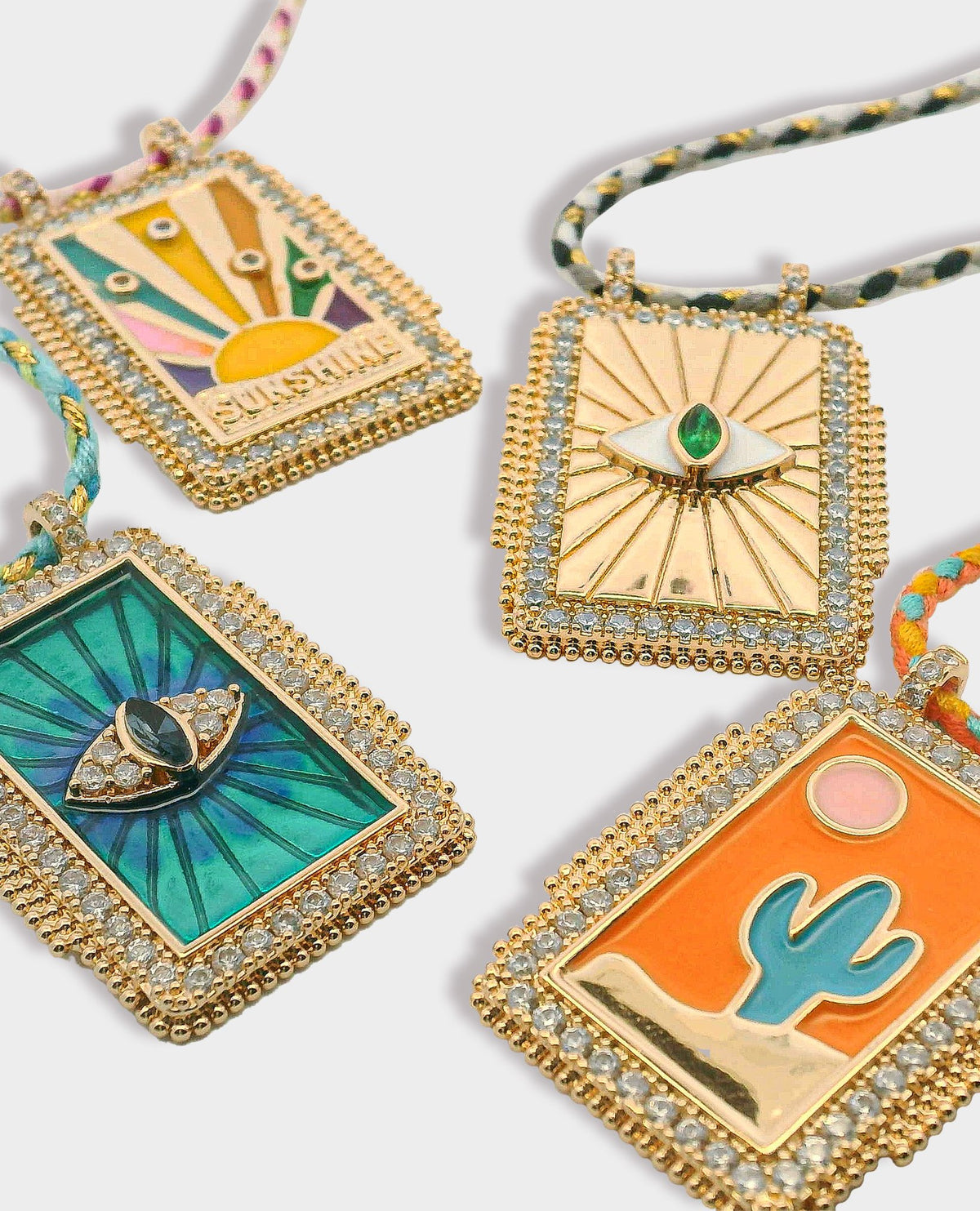 EVIL EYE PENDANT NECKLACE - TURQUOISE