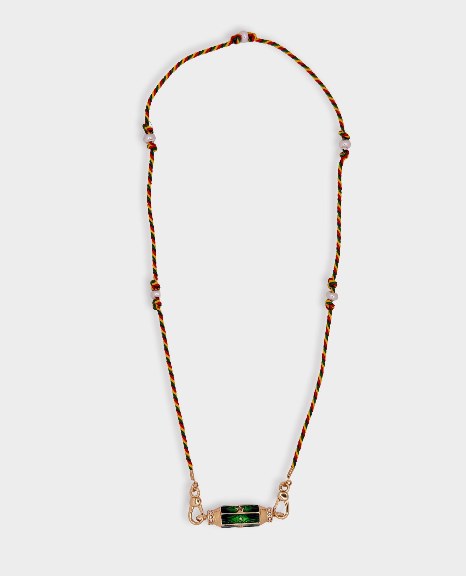 STARBURST AMULET PENDANT NECKLACE - EMERALD