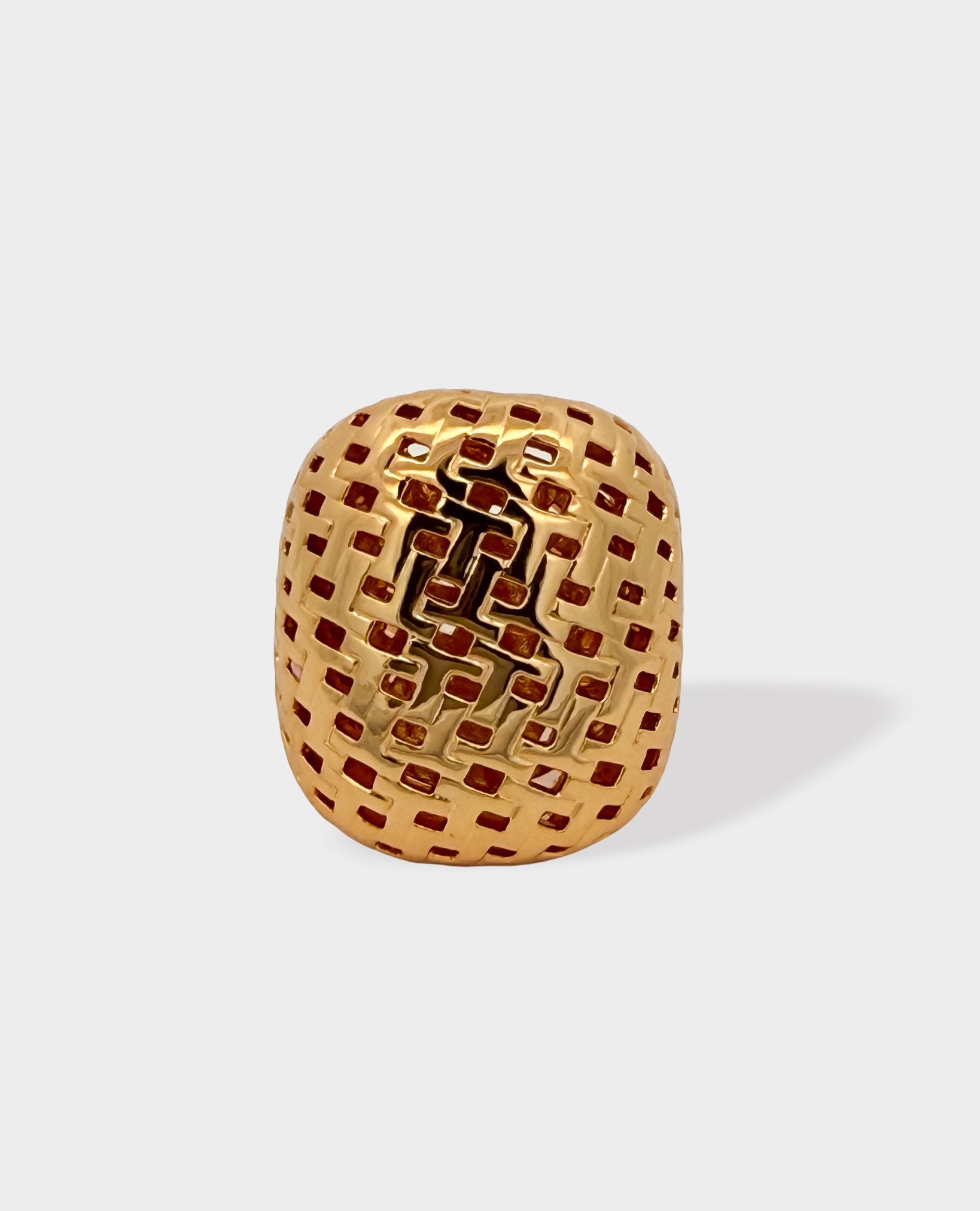 WOVEN GOLD RING