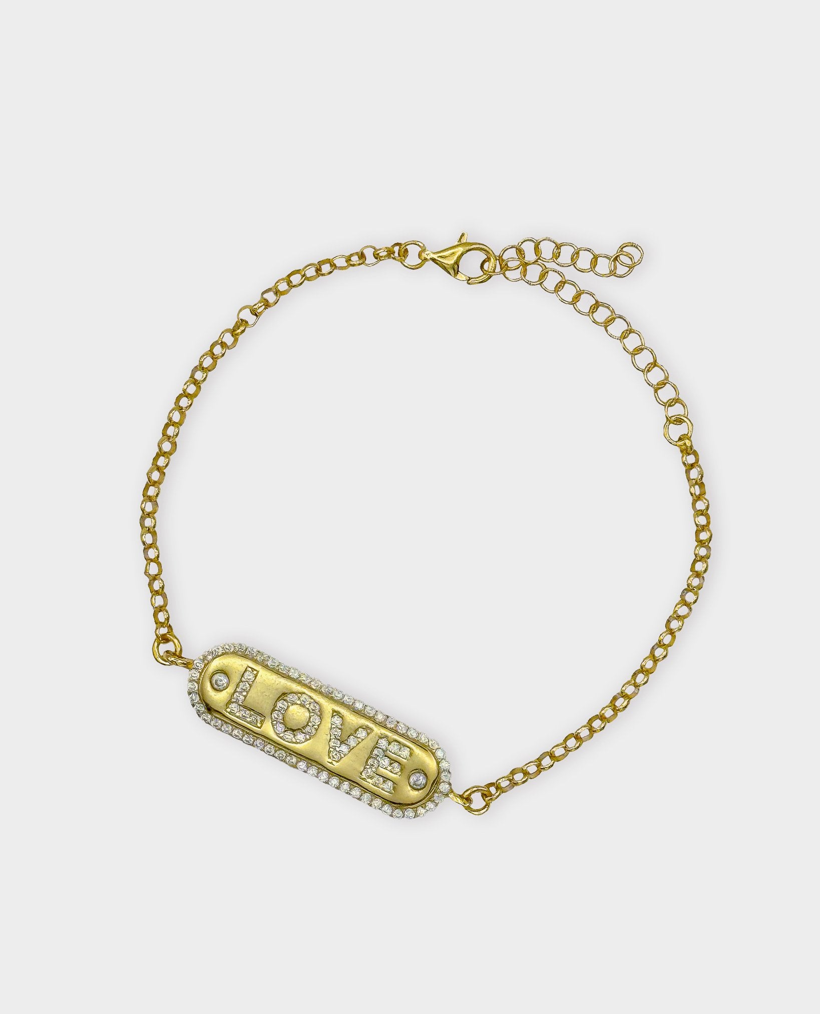 LOVE CHARM GOLD BRACELET