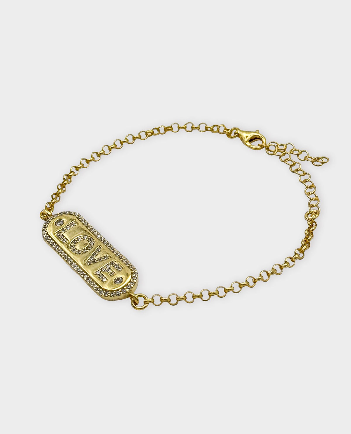 LOVE CHARM GOLD BRACELET