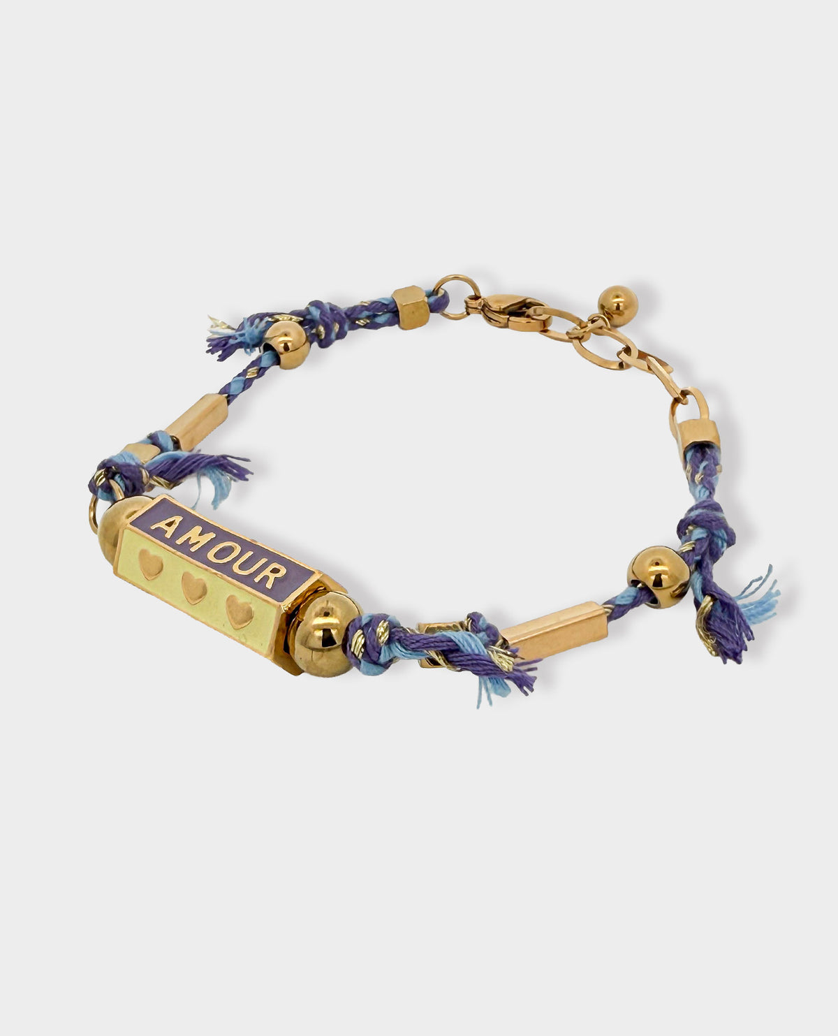 BOHEMIAN AMOUR CHARM BRACELET - VIOLET