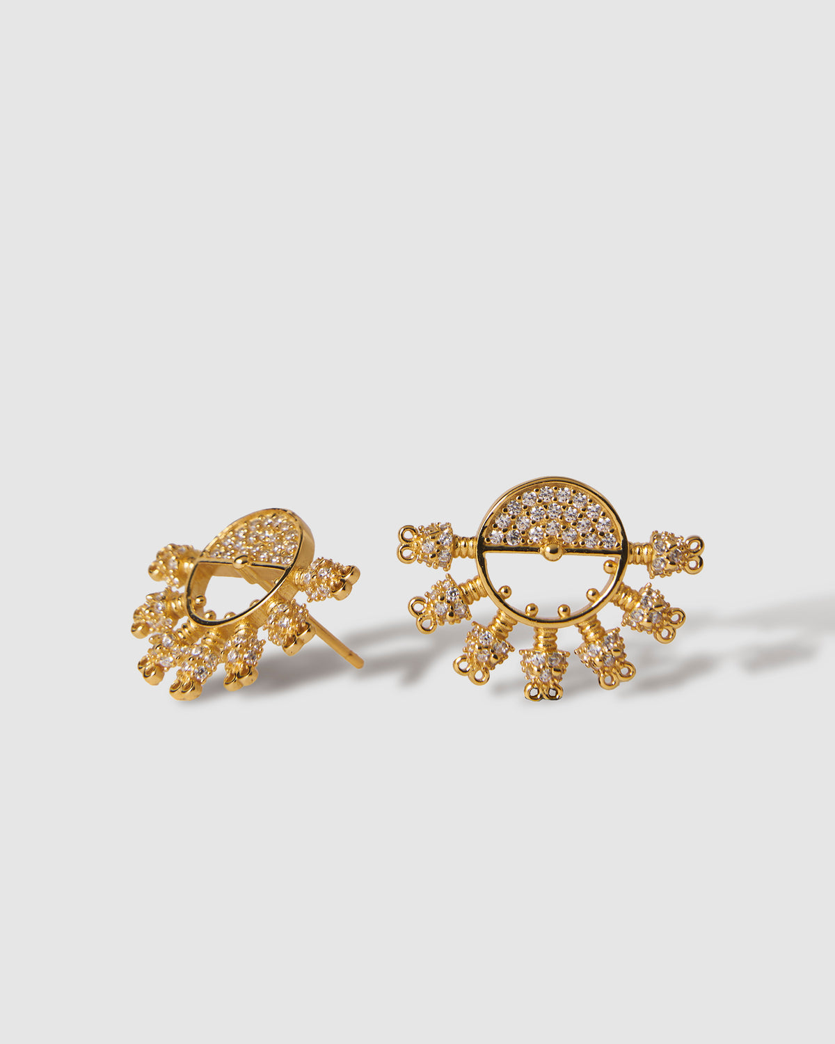 FAN GOLD EARRINGS