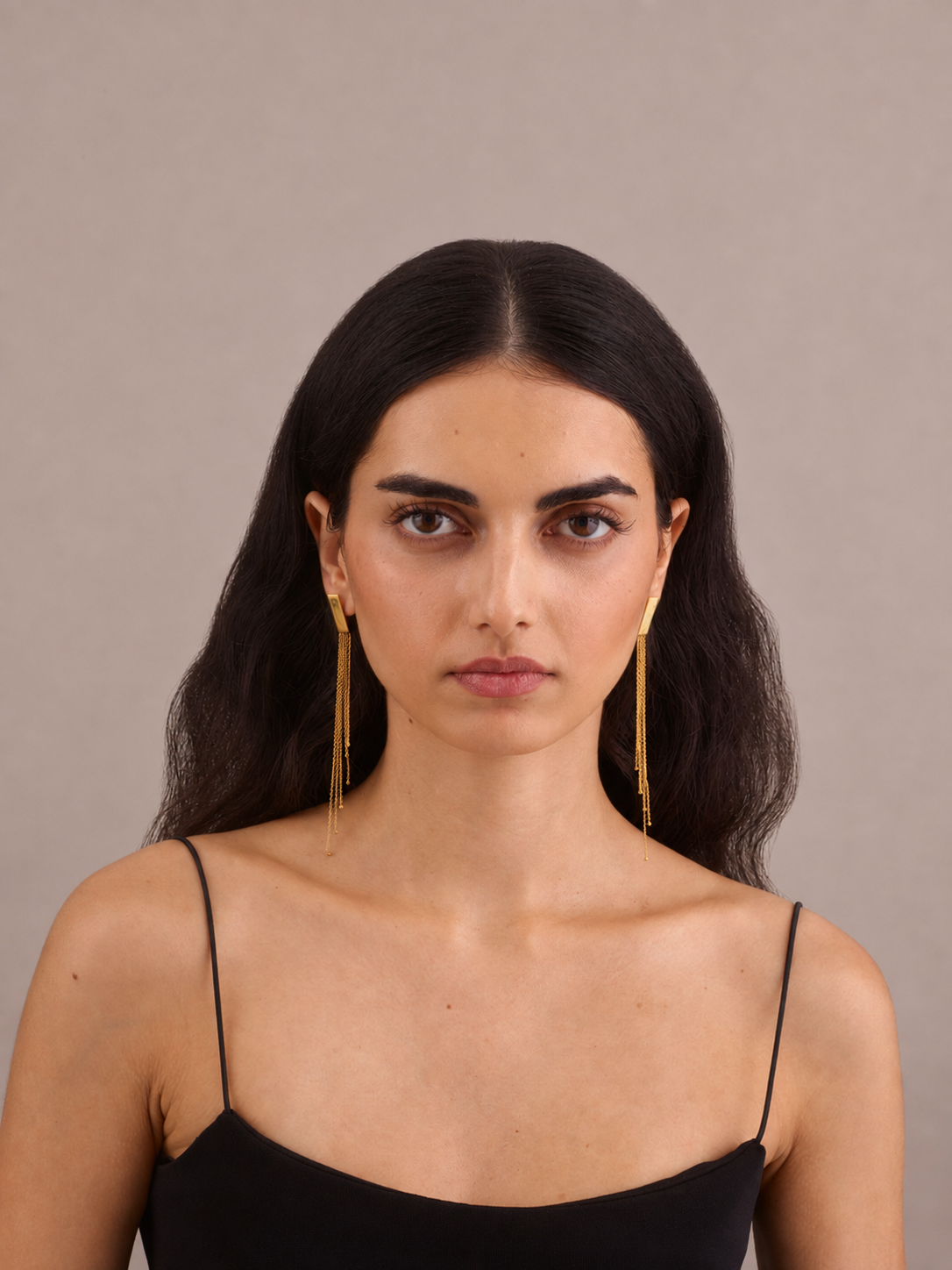 LUXE: THE GOLD MESH DROP EARRINGS