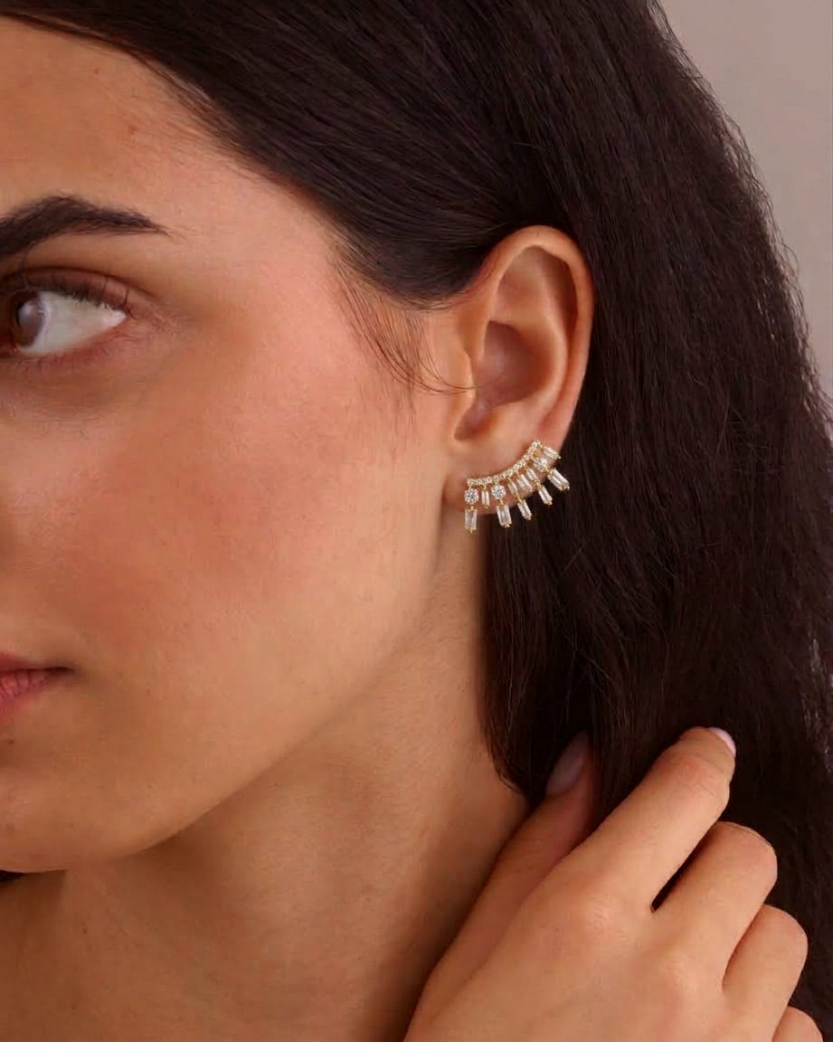 SUNBURST STUD EARRINGS