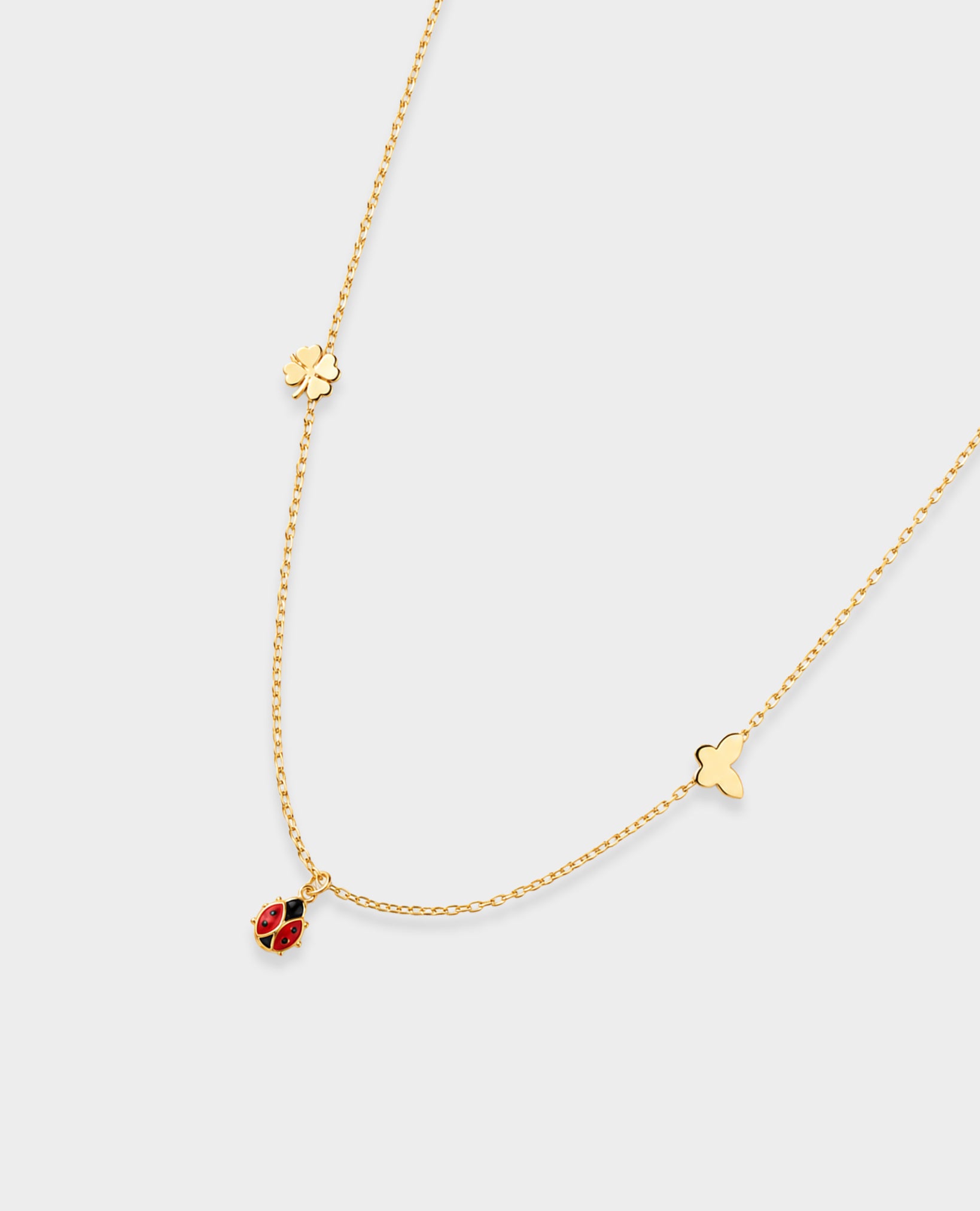 LADYBIRD GOLD CHARM NECKLACE