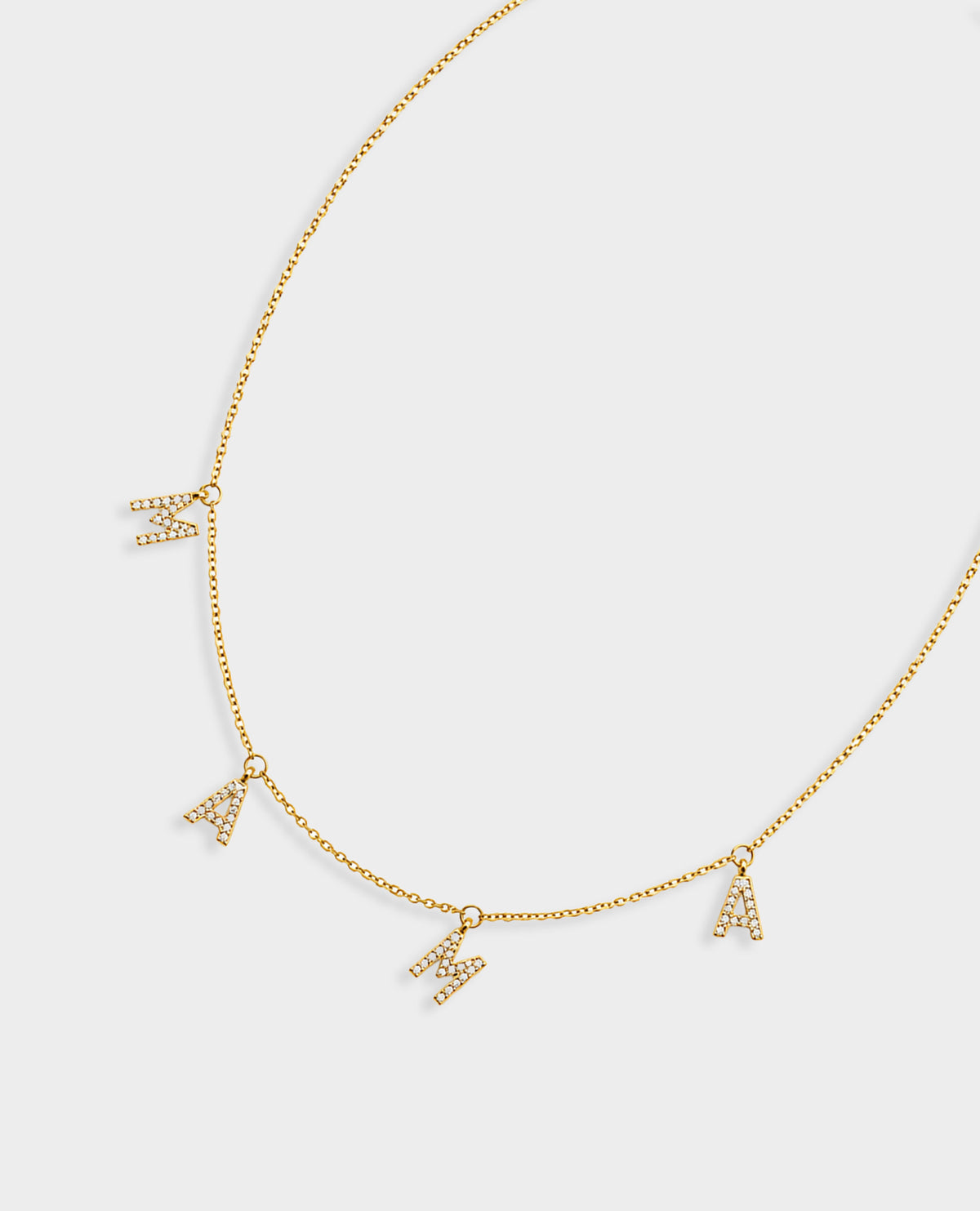 MAMA GOLD LETTER NECKLACE
