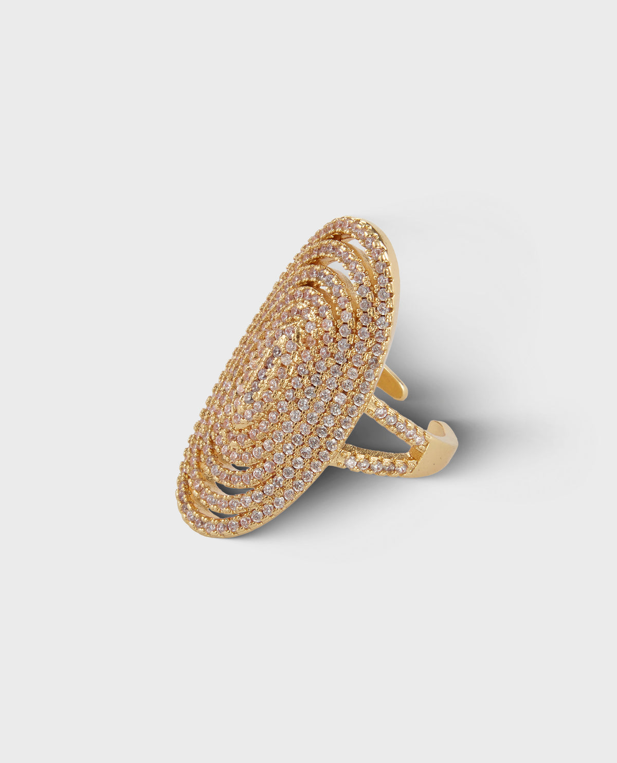 DIAMOND GOLD COCKTAIL RING