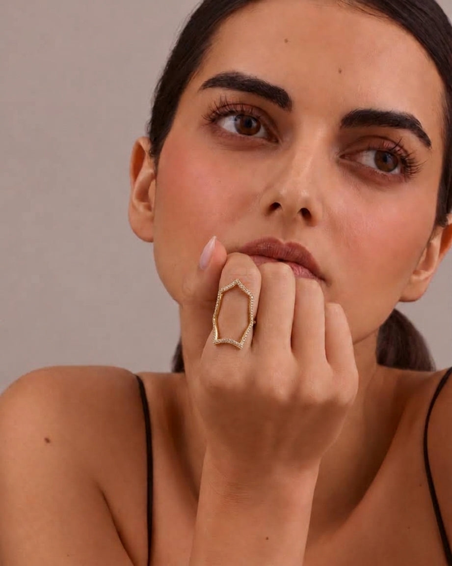 WEB GOLD RING