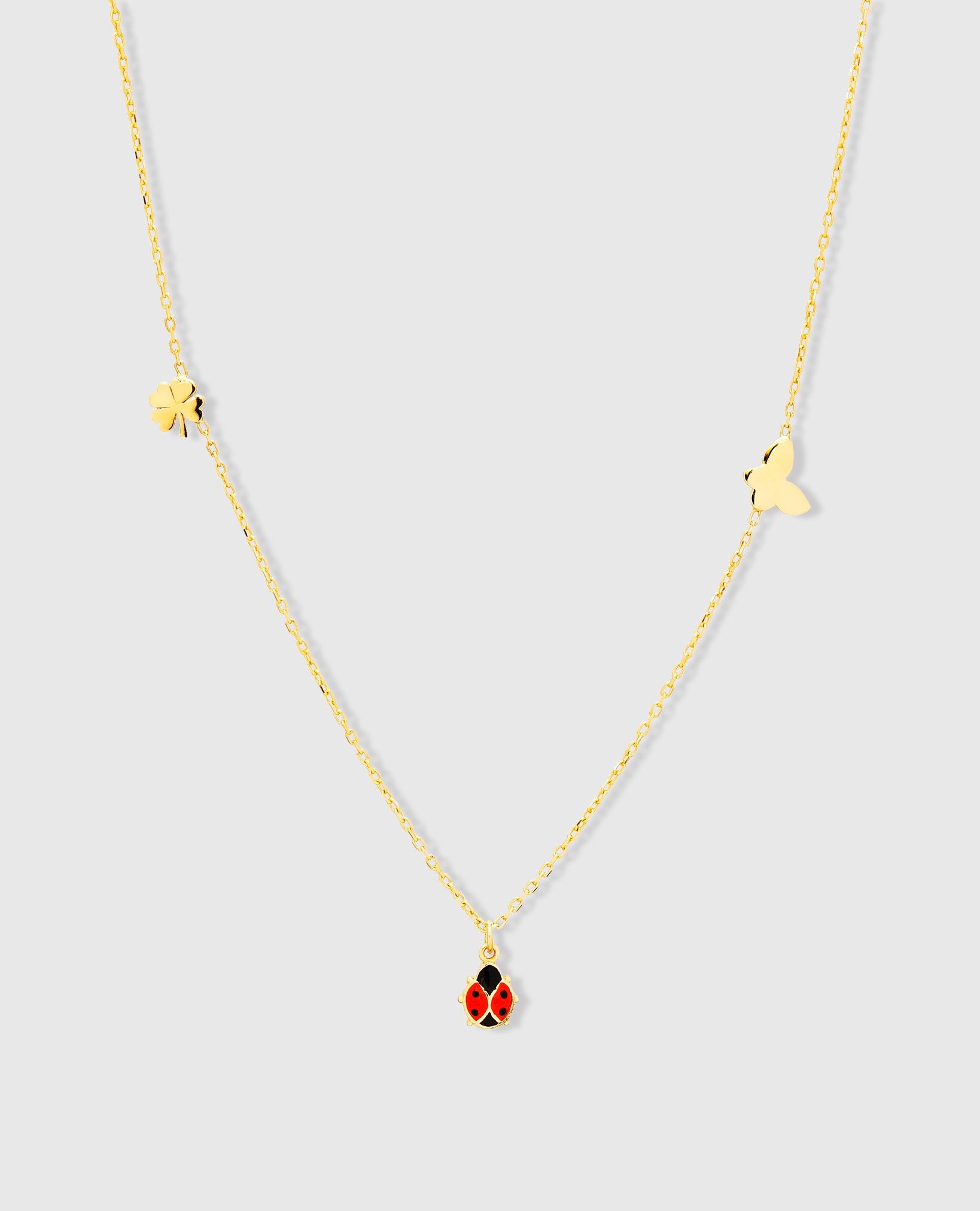 LADYBIRD GOLD CHARM NECKLACE