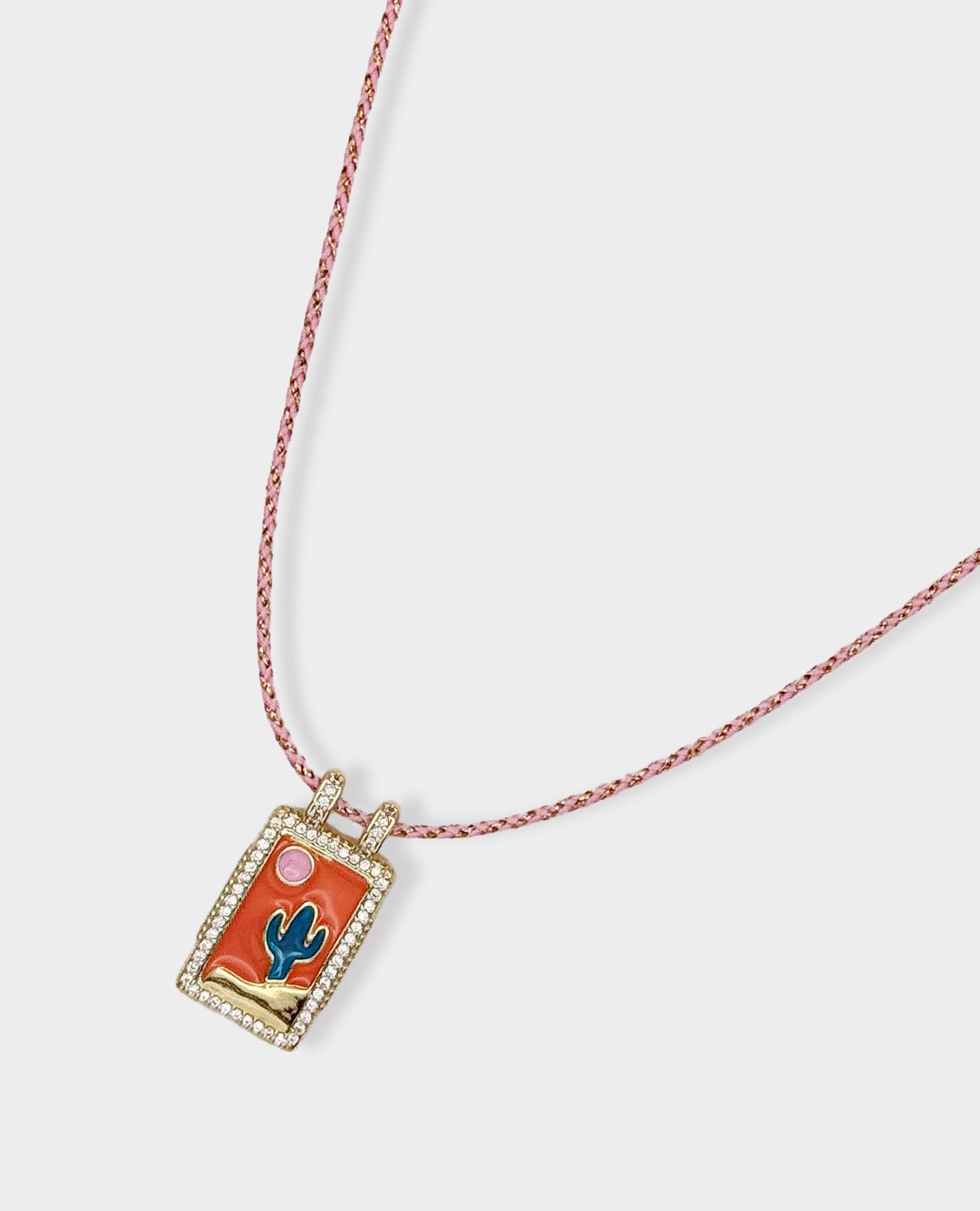 MINI CACTUS PENDANT NECKLACE