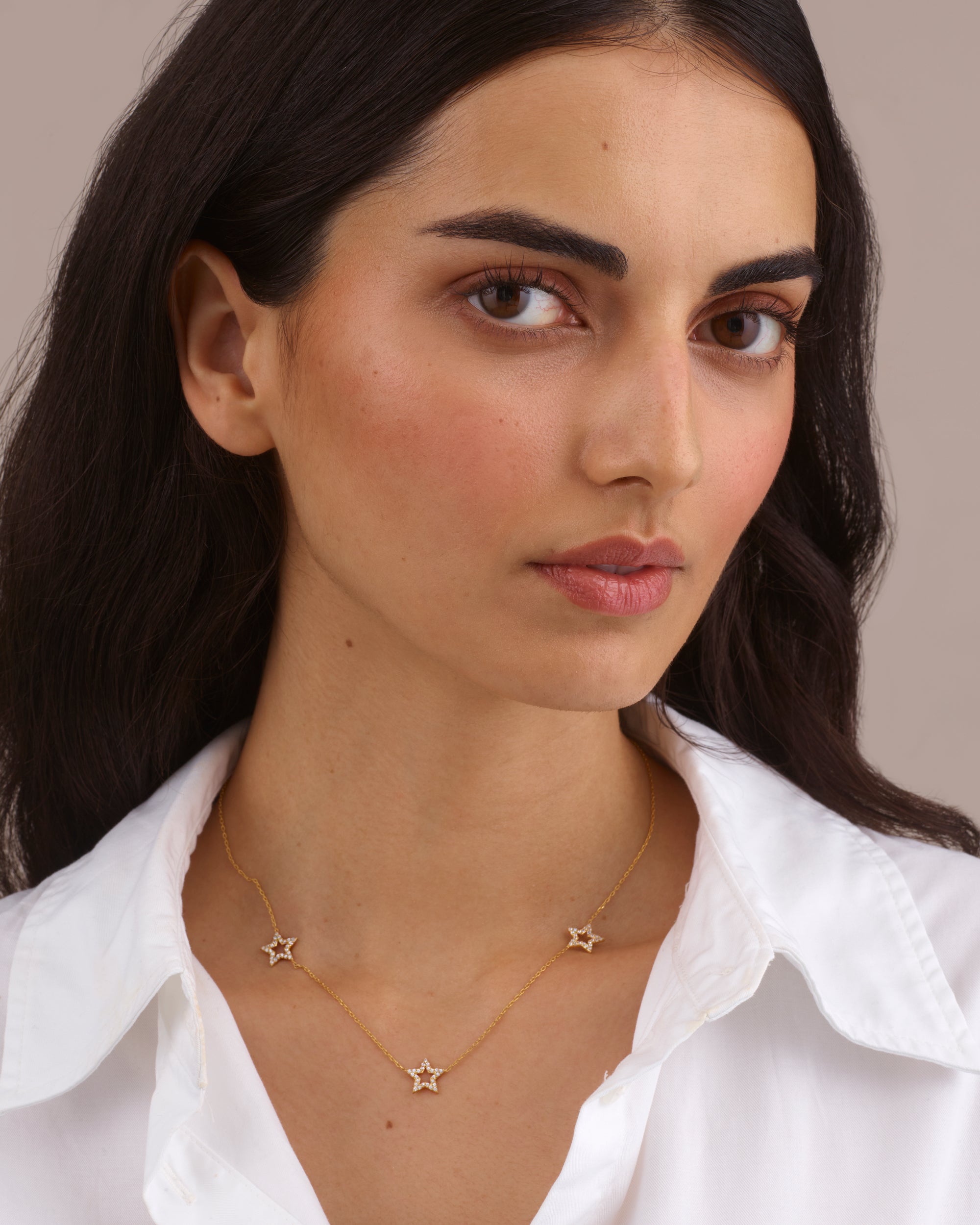TRIPLE STAR NECKLACE - GOLD