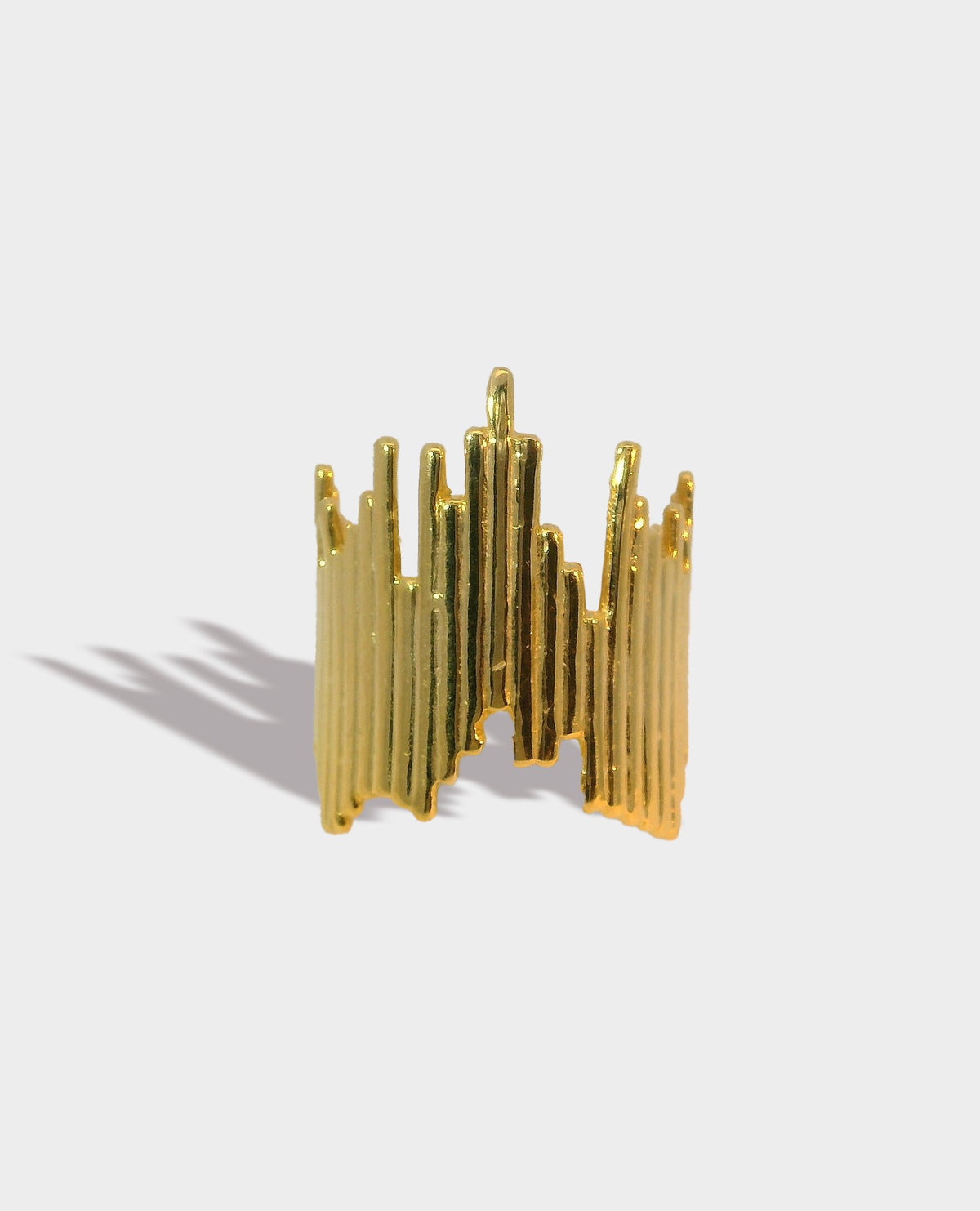 JAGGED EDGES GOLD RING