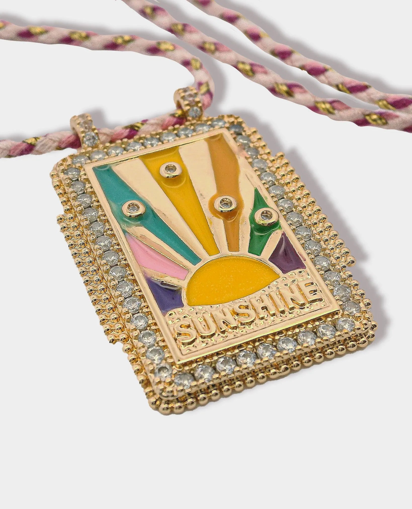 LARGE SUNSHINE PENDANT NECKLACE
