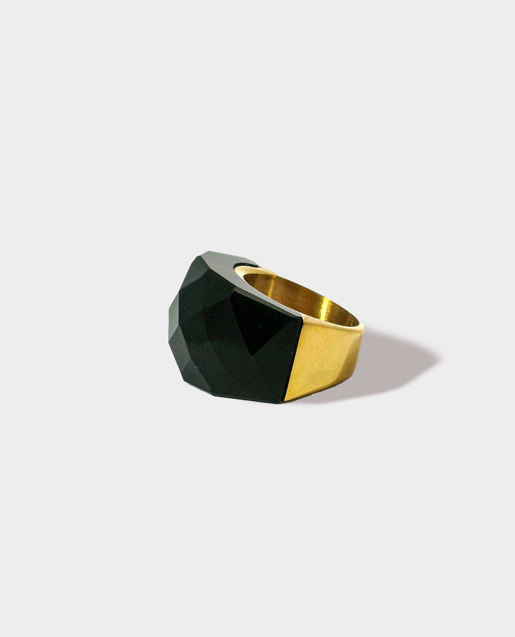 DISCO RING - BLACK & GOLD 7